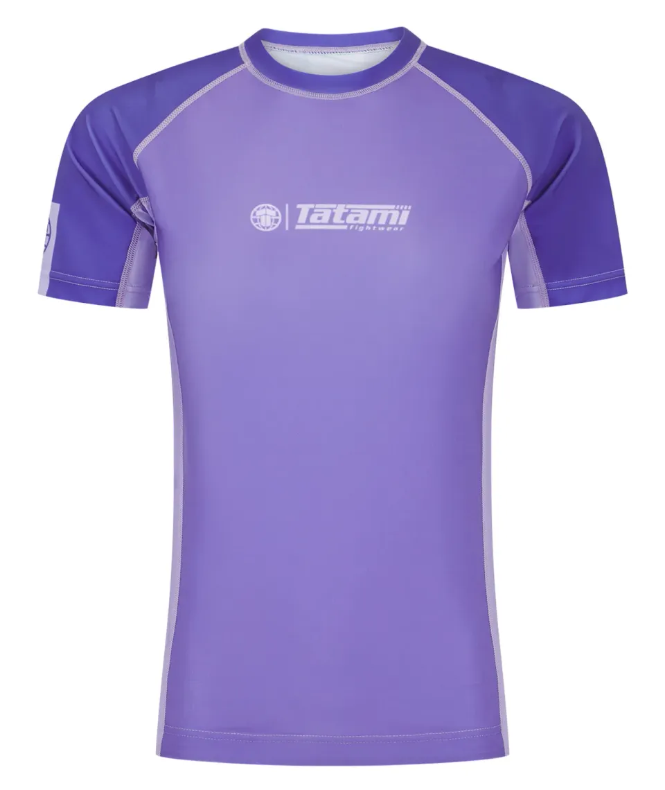 Tatami Contrast rash guard donna manica corta viola
