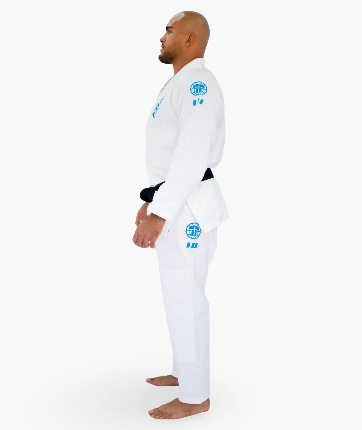 Tatami Pro Series Kimono BJJ Bianco Azzurro Leggero IBJJF