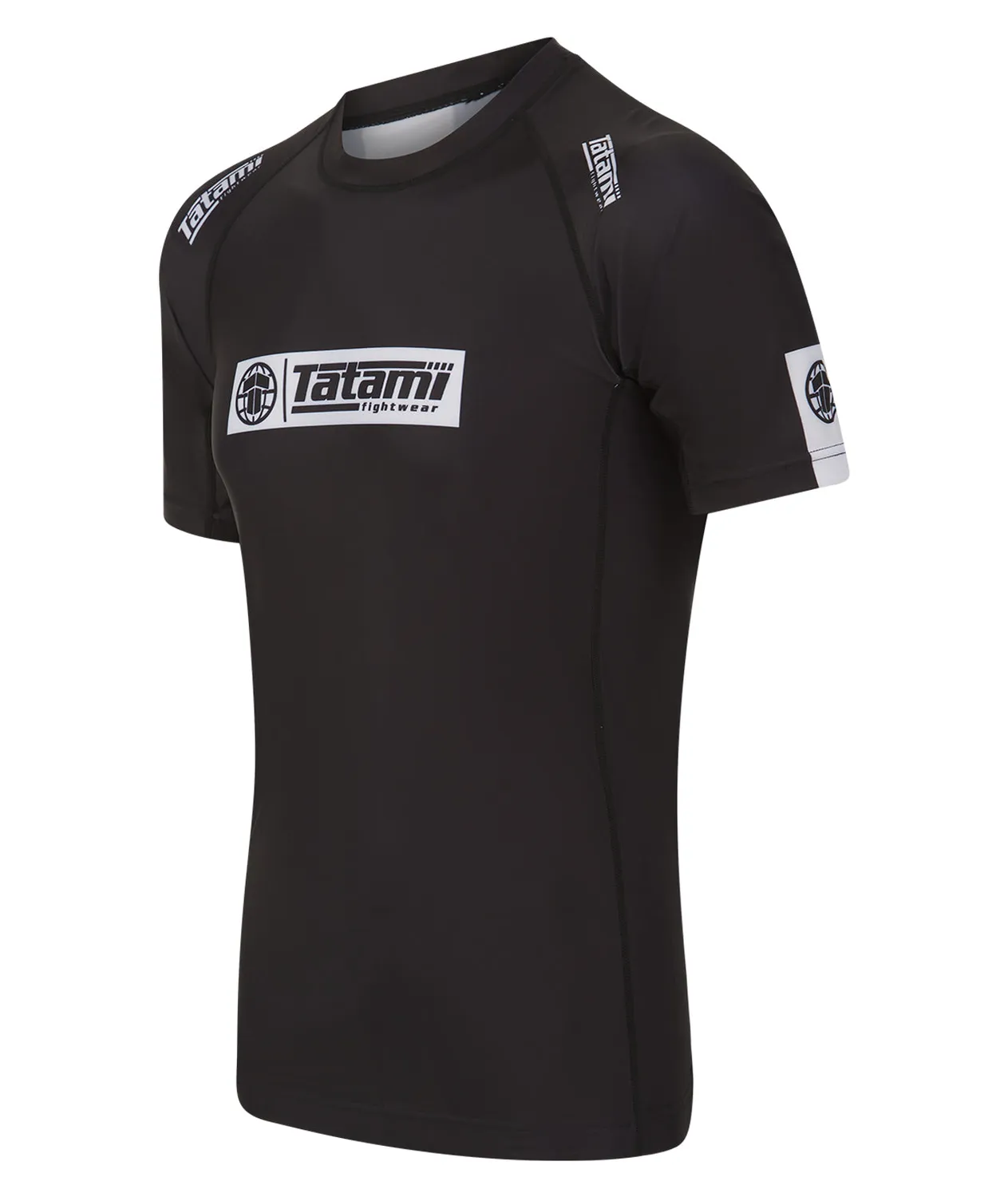 Tatami IBJJF Ranked Rash Guard Manica Corta Nera L IBJJF