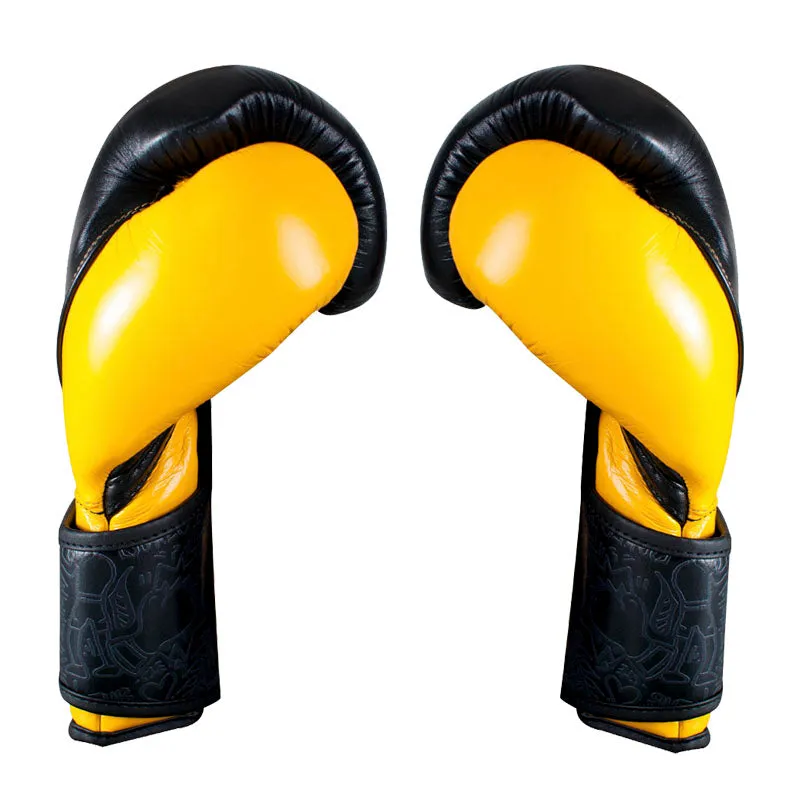 Cleto Reyes Alta Precision guanti boxe 14 oz nero oro pelle