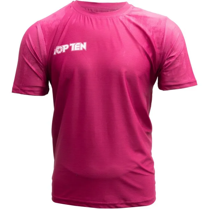 TOP TEN Power Ink t-shirt MMA fitness poliestere nera