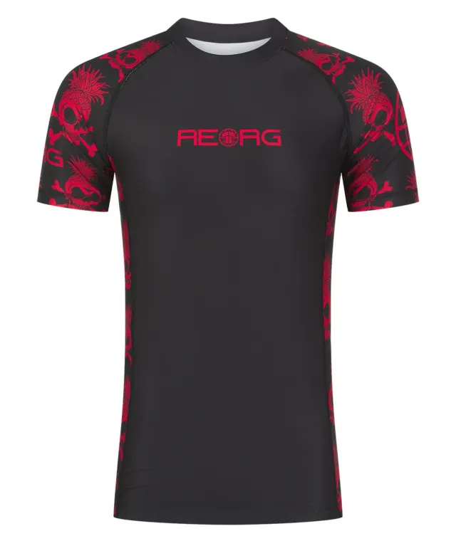 Tatami Fightwear Reorg rash guard uomo nero rosso