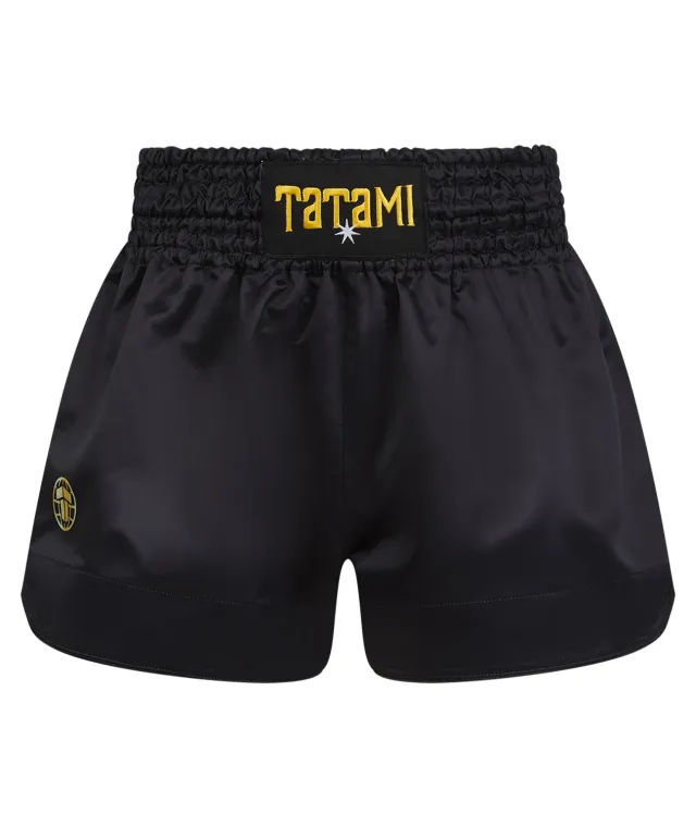 Tatami Fightwear Muay Thai Shorts Pantaloncini Neri Taglio Corto