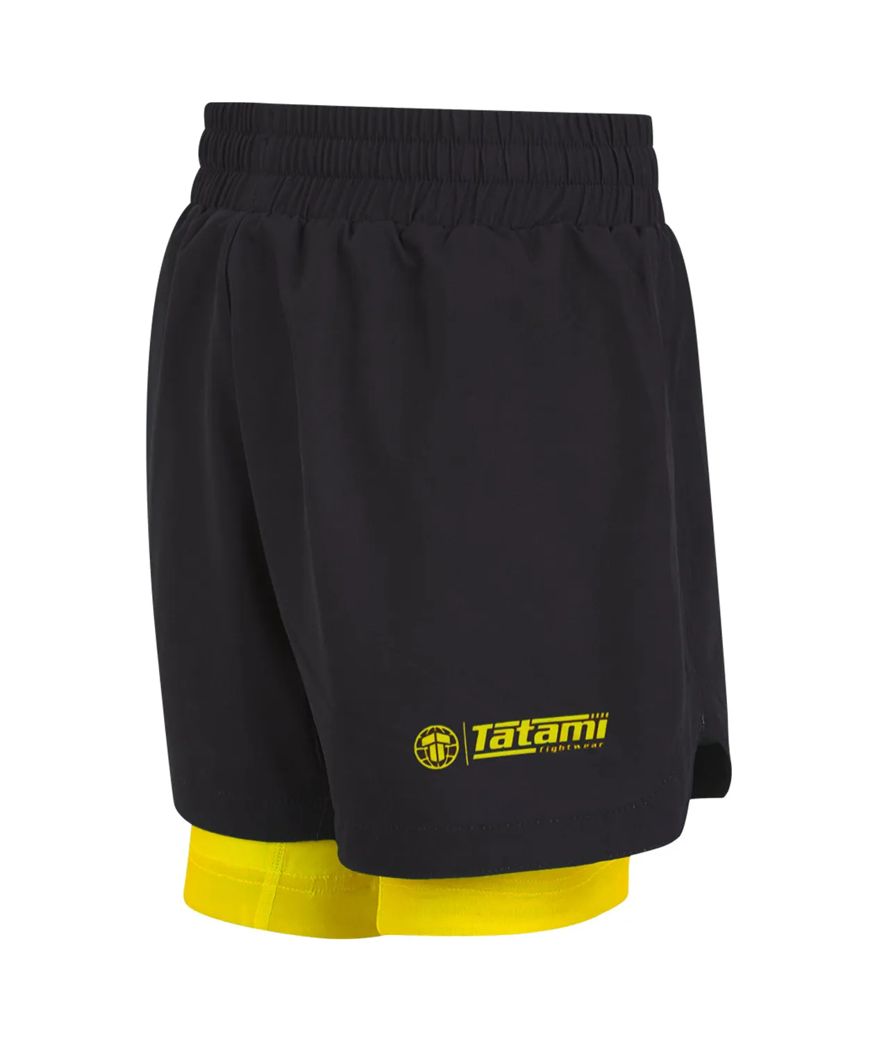 Tatami Ranked Hybrid shorts grappling bambino gialli 2 in 1