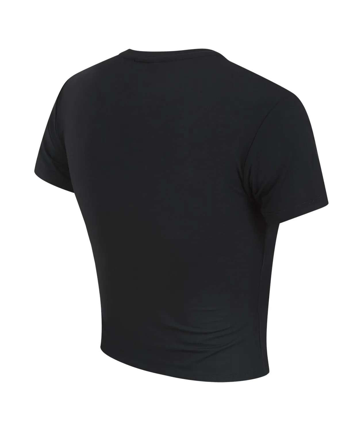 Tatami Luxe T-shirt cropped donna nero coprente