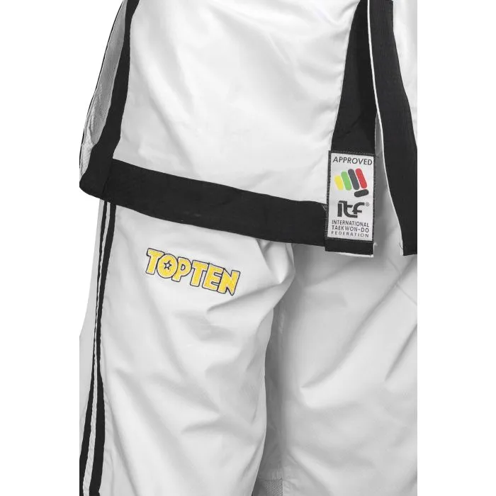 TOP TEN Dobok Master Taekwon-Do Premium Gold 7-9 Dan divisa ITF