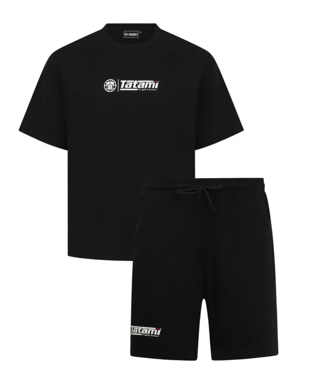 Tatami Pigiama Uomo Maglia e Shorts Nero