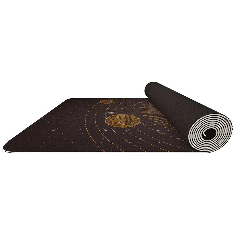 RDX D6 Iris tappetino yoga marrone 6 mm antiscivolo
