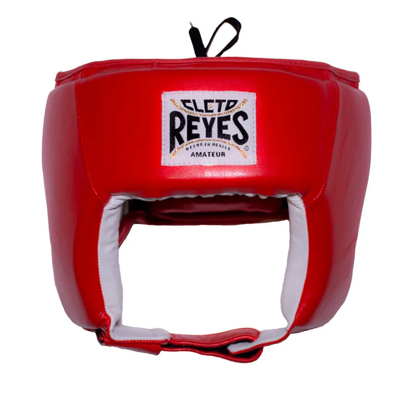 Cleto Reyes Amateur caschetto boxe pelle rosso M