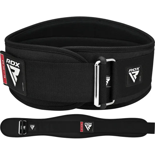 RDX X3 6.5 pollici cintura palestra neoprene nera