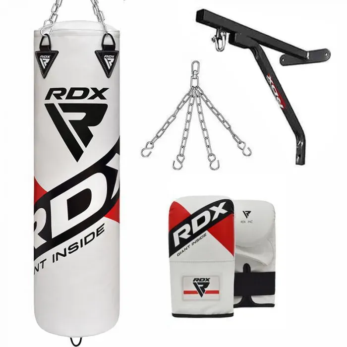 RDX F10 Sacco da Boxe 4 FT Riempito con Guanti e Staffa