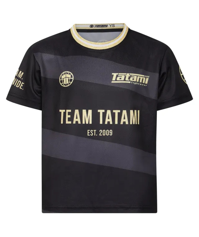 Tatami Team Mesh maglietta bimbo nero oro 9-11 anni