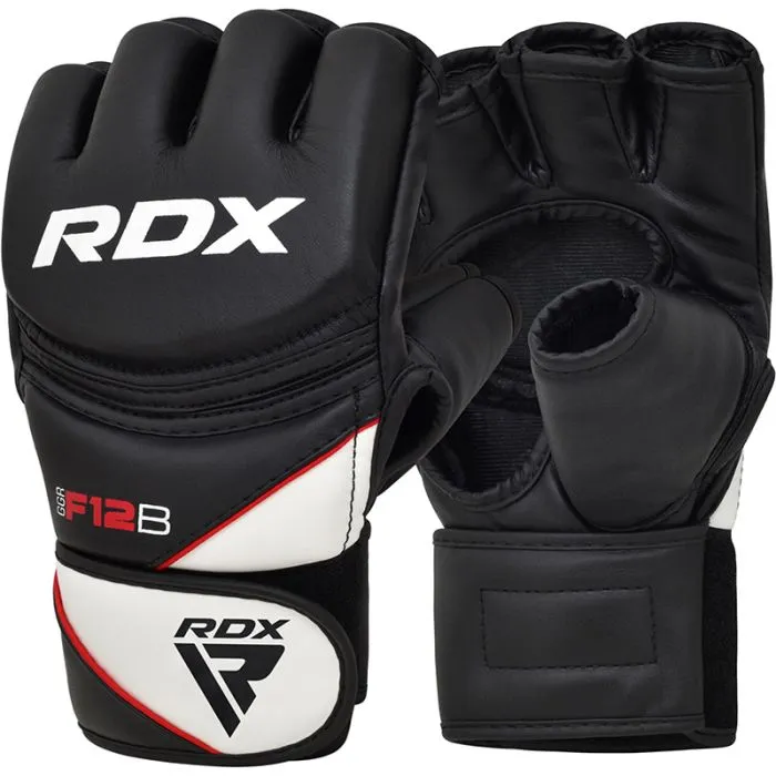 RDX F12 Guanti MMA Neri M Presa Aperta Protezione Nocche