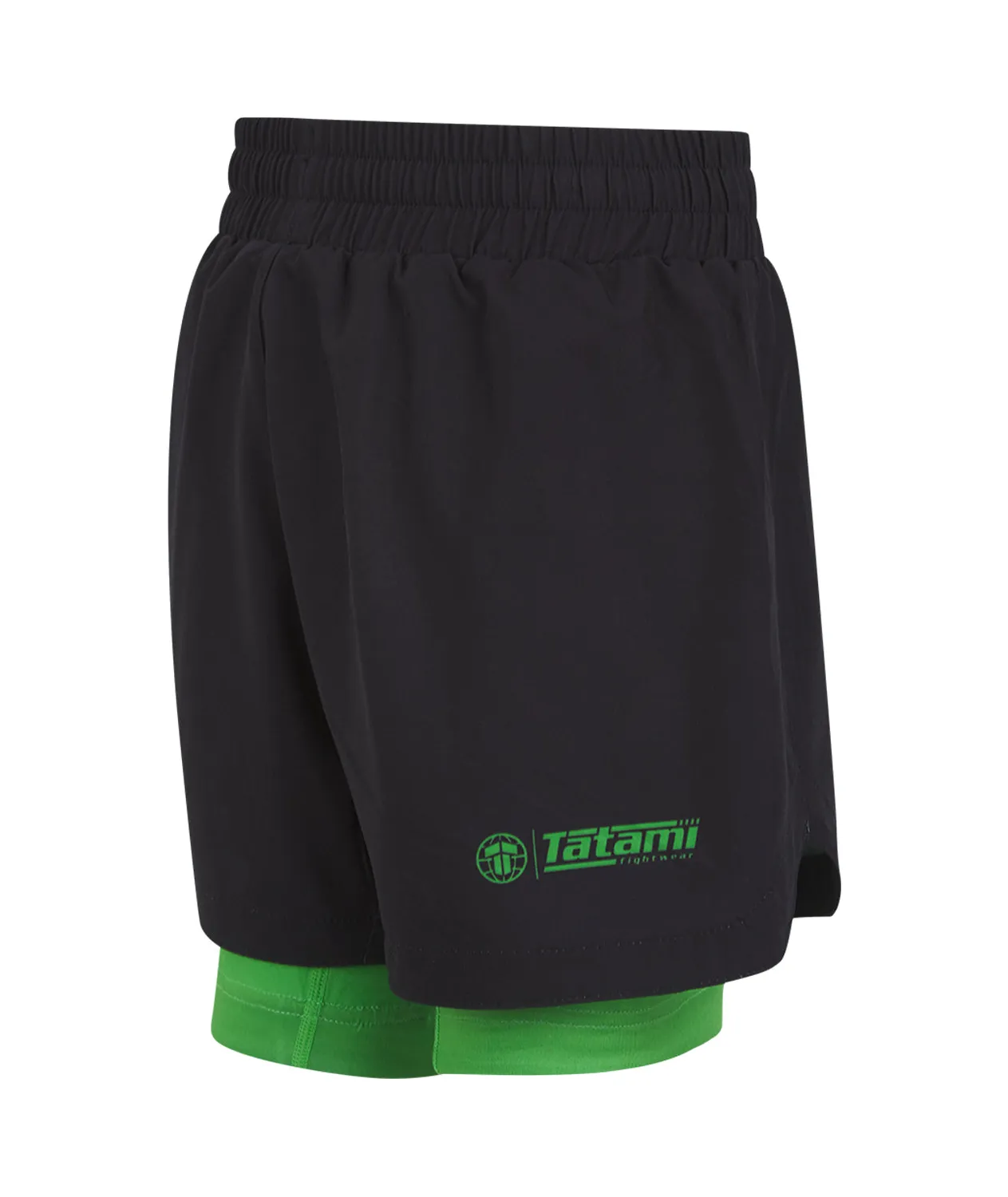 Tatami Fightwear Ranked Shorts Bambino Verdi Doppio Strato