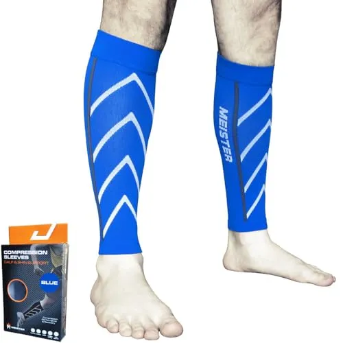 Meister manicotti stinchi compressione blu S coppia