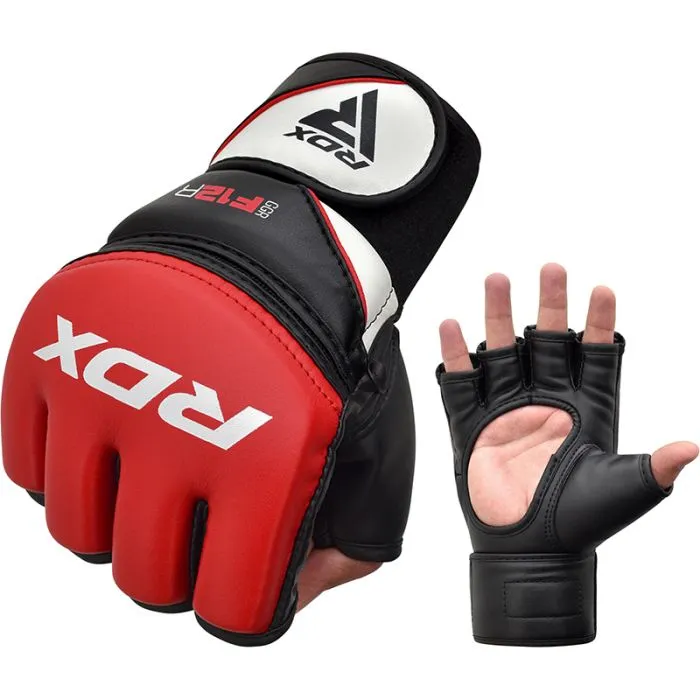 RDX F12 Guanti MMA Neri M Presa Aperta Protezione Nocche