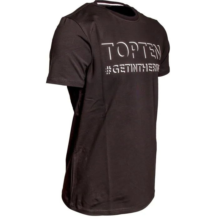 TOP TEN Shadow t-shirt cotone fitness