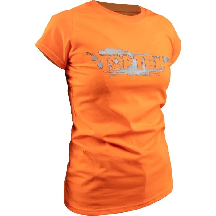 TOP TEN Power Ink 3D t-shirt donna cotone allenamento