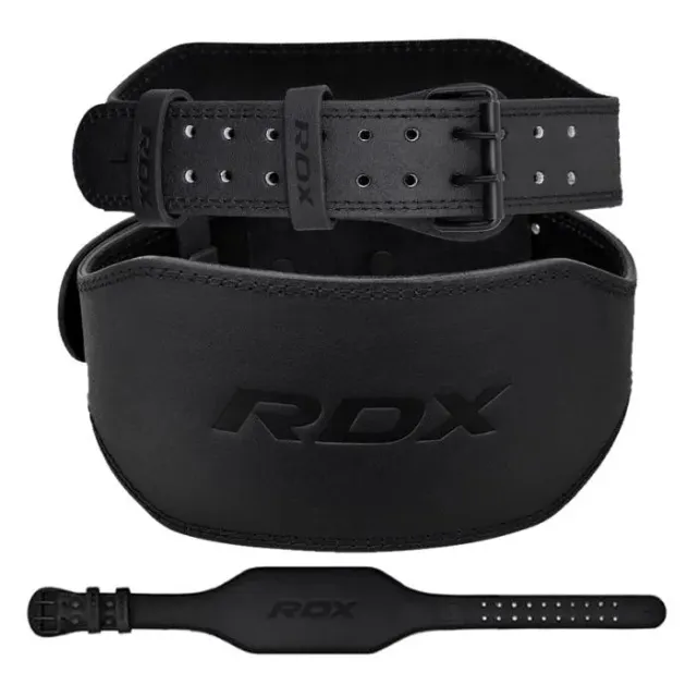 RDX Cintura Palestra Pelle 15cm Supporto Lombare Sagomata