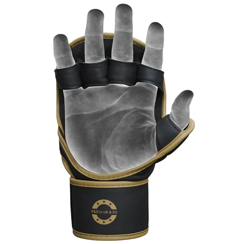 RDX F6 Kara guanti MMA 7oz approvati FIGMMA sparring