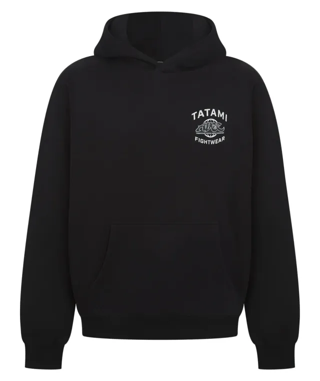 Tatami ADCC Oversized felpa nera cappuccio 300gsm