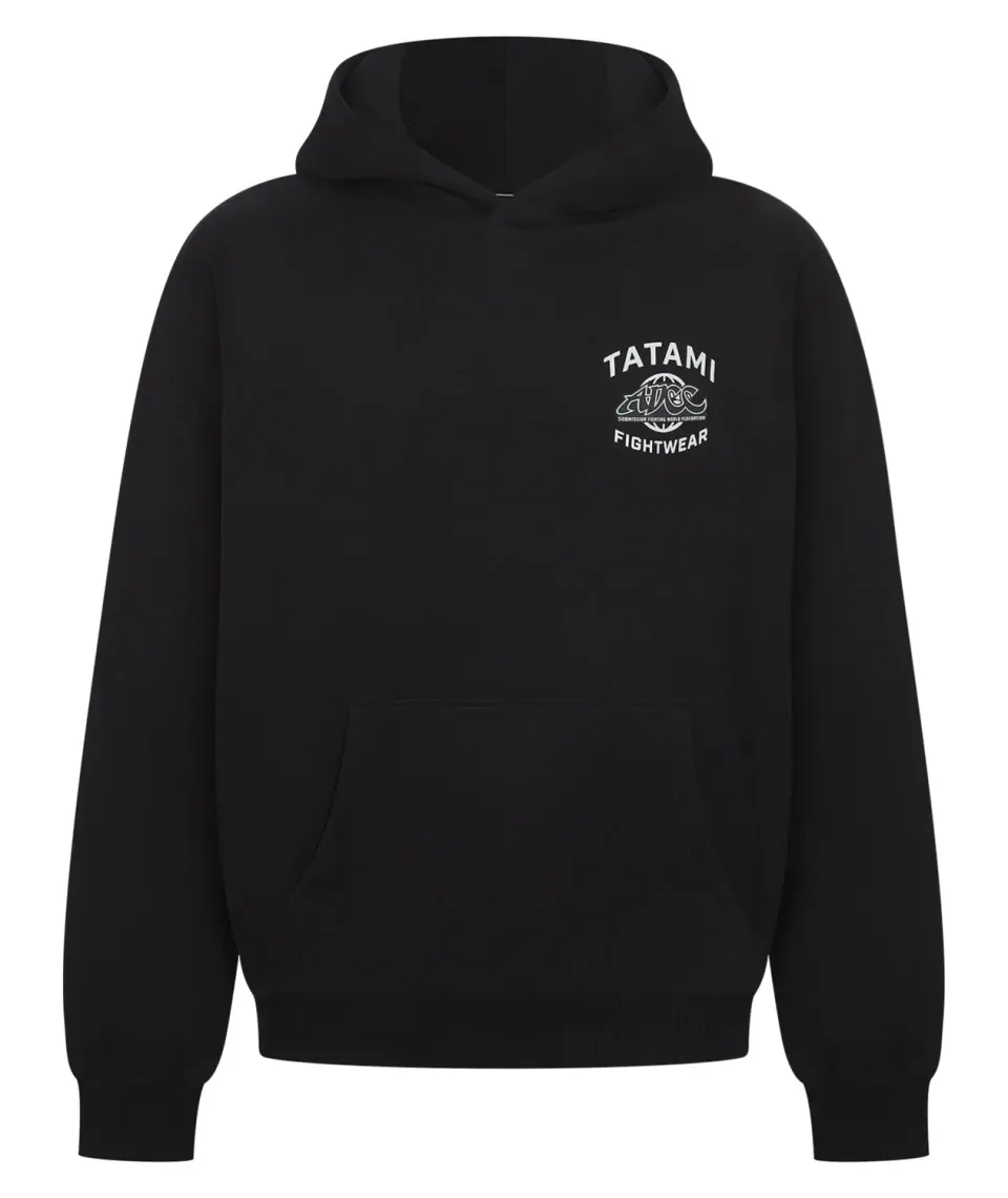 Tatami ADCC Oversized felpa nera cappuccio 300gsm
