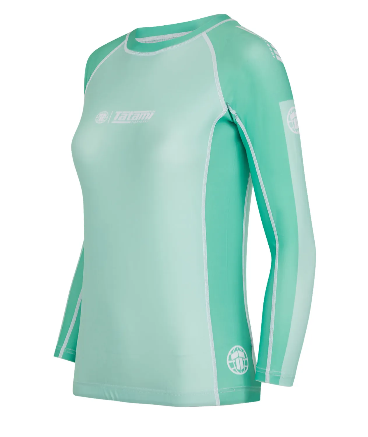 Tatami Fightwear rash guard donna manica lunga menta riciclata