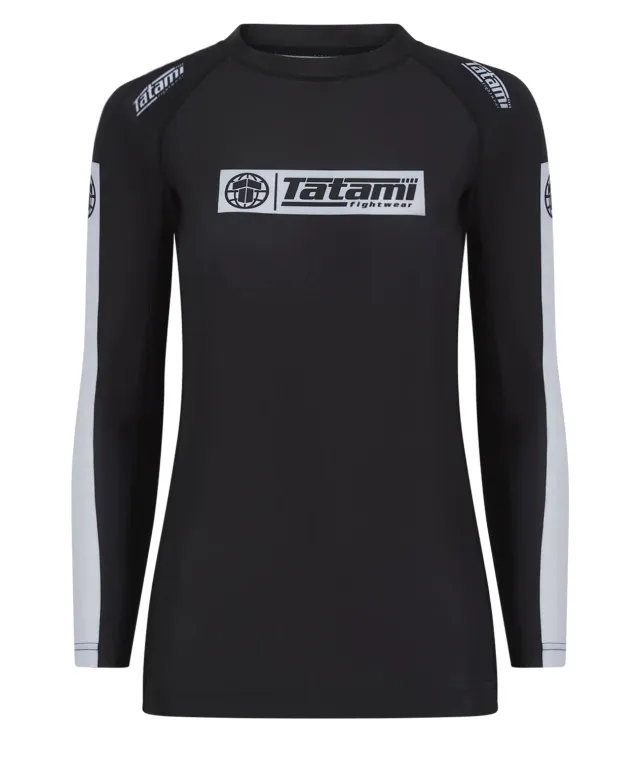 Tatami IBJJF Rash Guard Donna Manica Lunga Nera Cintura