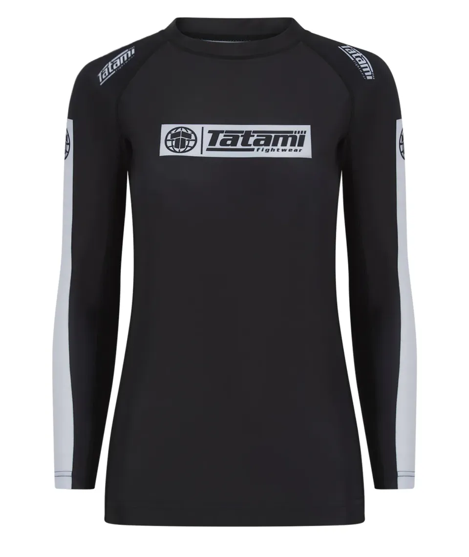 Tatami IBJJF Rash Guard Donna Manica Lunga Nera Cintura