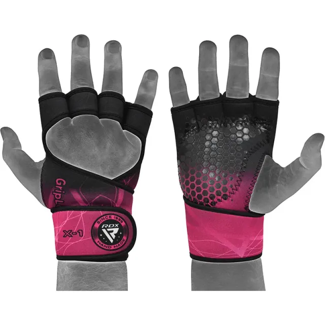 RDX X1 Grips Palestra Donna Rosa XS/S