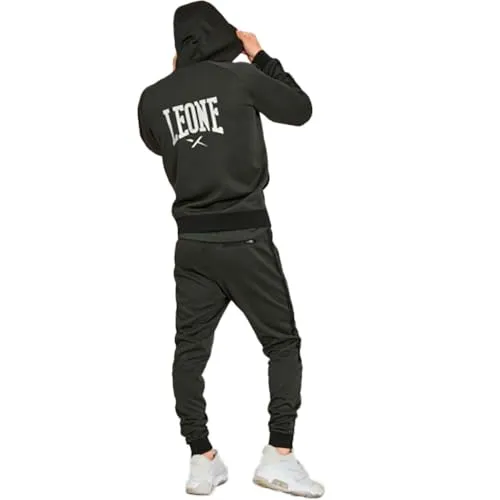 Leone1947 Melange Felpa con Cappuccio 2XL con Zip