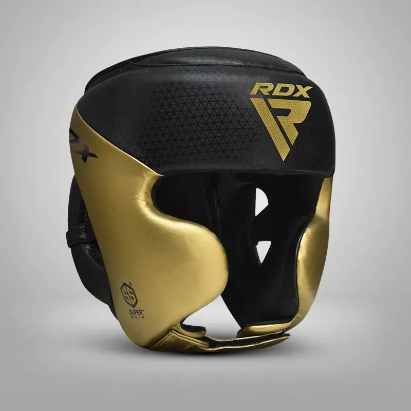 RDX L1 Mark casco boxe full face dorato protezione
