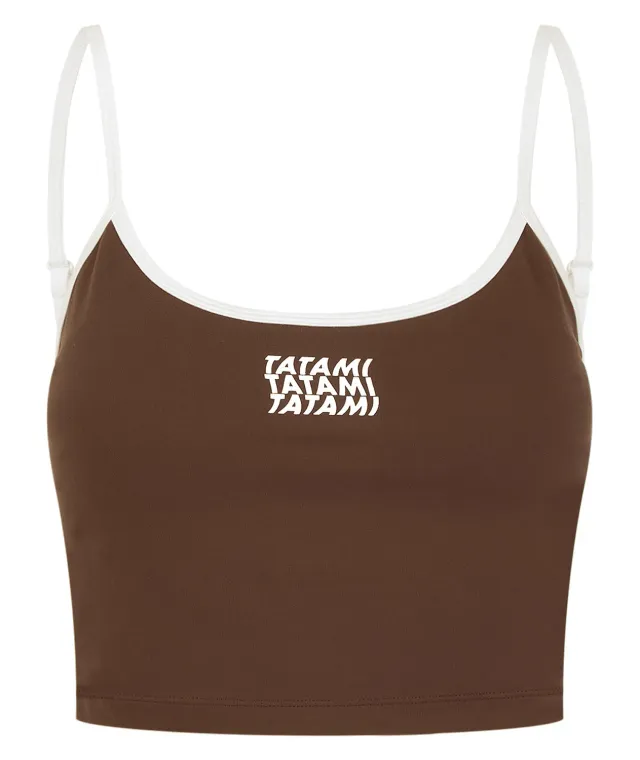 Tatami Fightwear Ladies Contour Training Vest canotta marrone con reggiseno