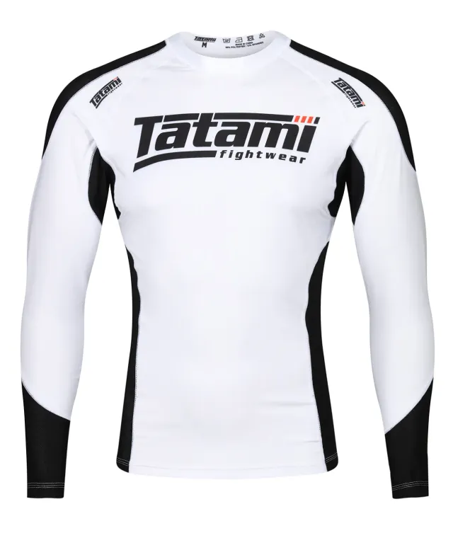 Tatami Technical Rash Guard Maniche Lunghe Bianca Traspirante