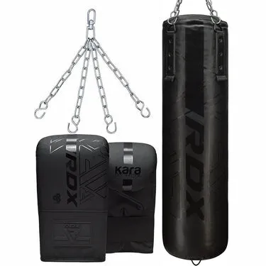RDX F6 Kara sacco boxe con guanti 3 in 1