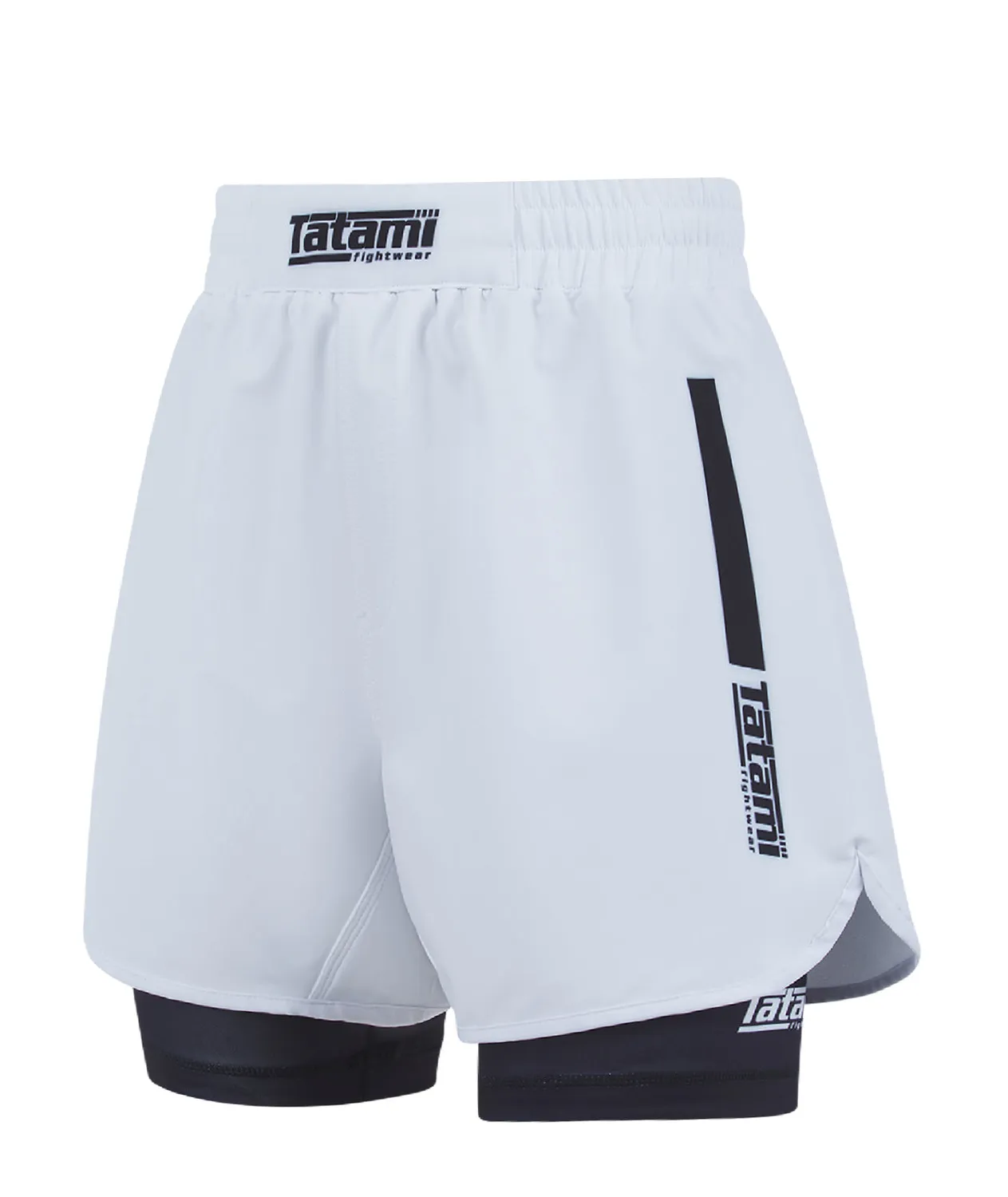 Tatami Fightwear IBJJF Ranked Hybrid pantaloncini donna nero bianco