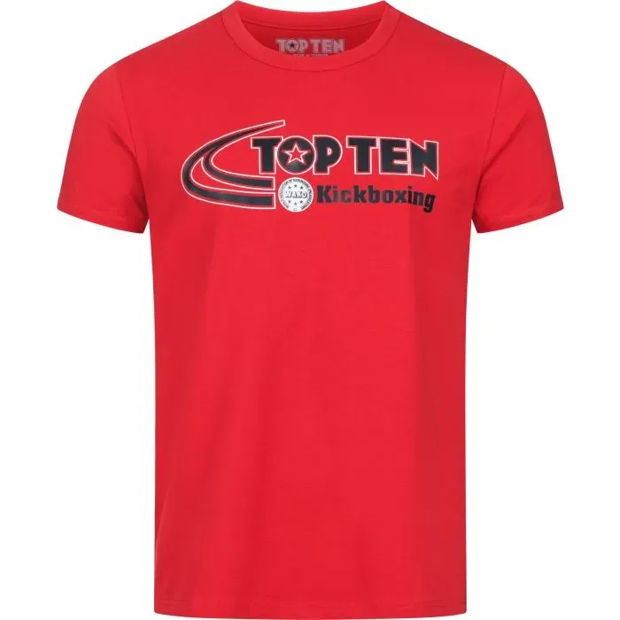 TOP TEN Elastic Kickboxing T-Shirt in Cotone