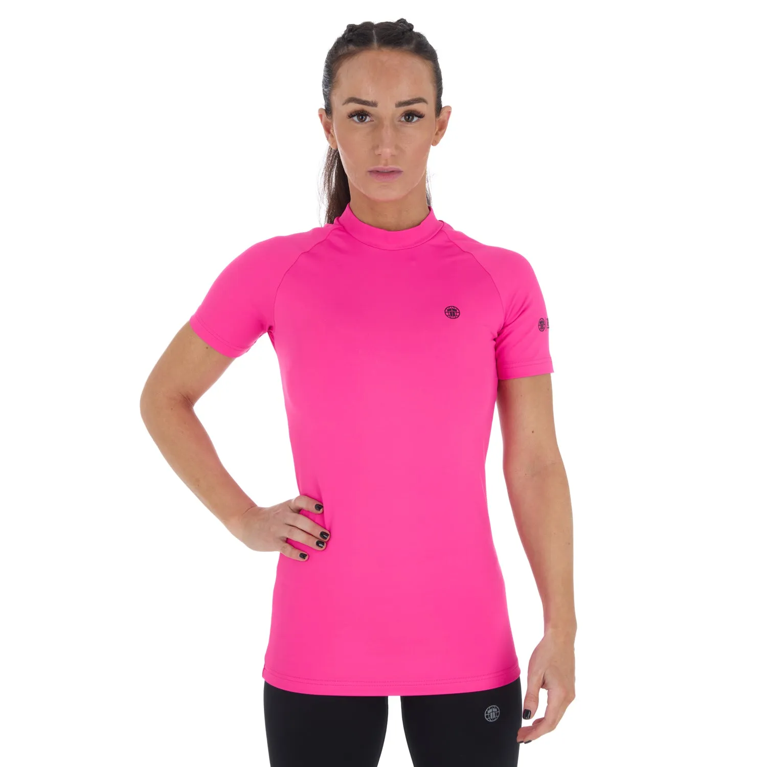 Tatami Fusion Short Sleeve rash guard donna rosa S manica corta