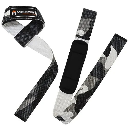 Meister Lifting Straps Mimetico Neoprene Antiscivolo