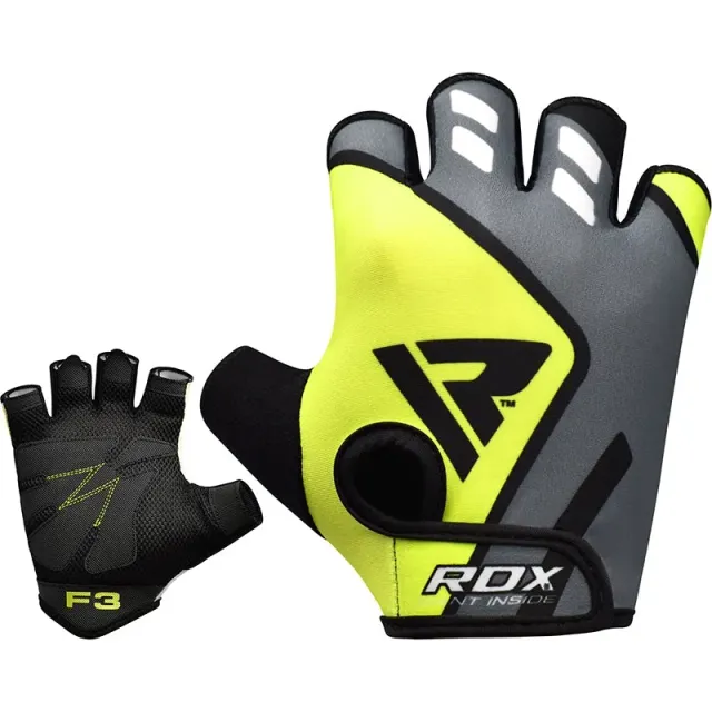 RDX F3 Guanti Palestra Senza Dita Grip Antiscivolo