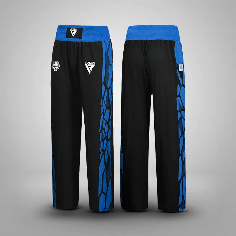 RDX WAKO pantaloni kickboxing poliestere traspirante
