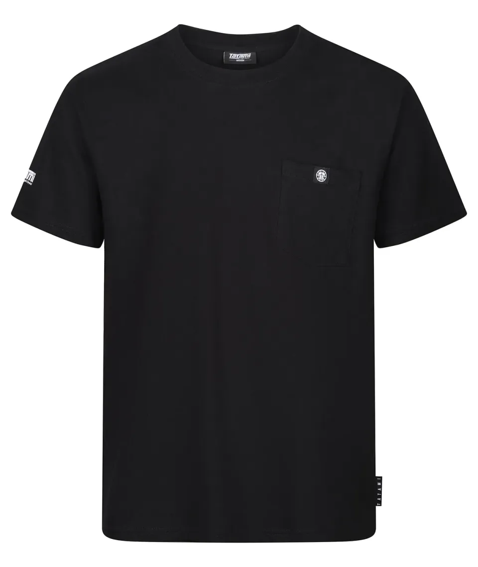 Tatami Pocket T-Shirt Nera L cotone