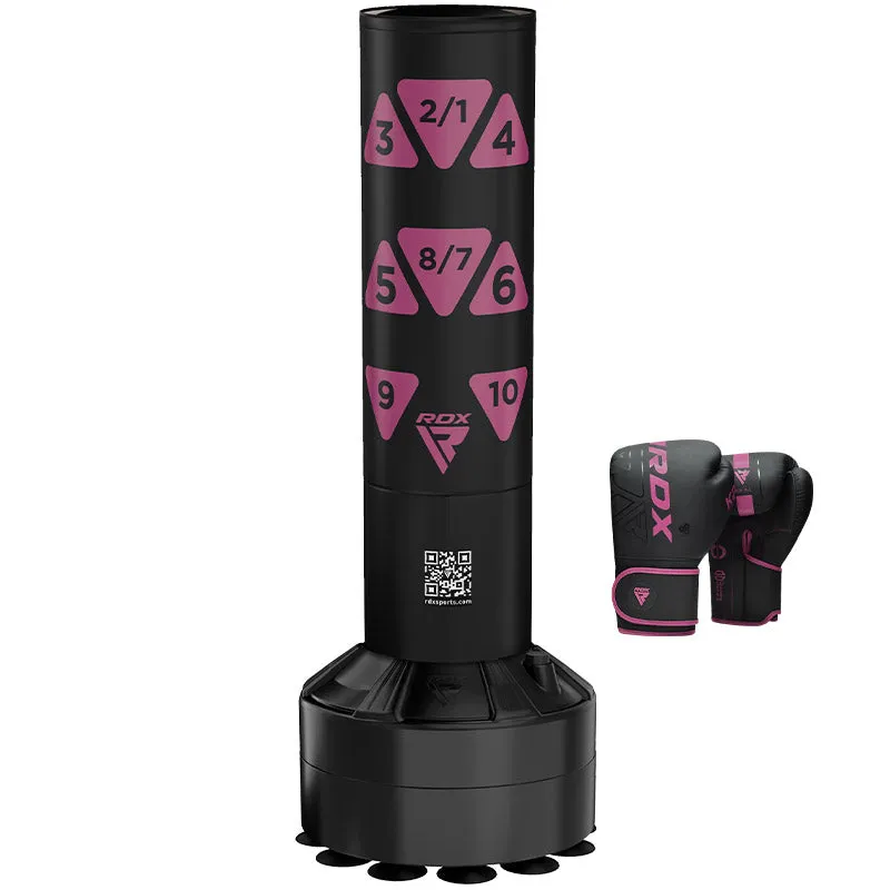 RDX KT Ronin sacco boxe autoportante 4FT nero schiuma