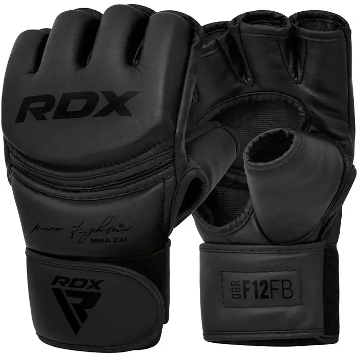 RDX GGR F-12 Plus Guanti MMA Grappling Pelle