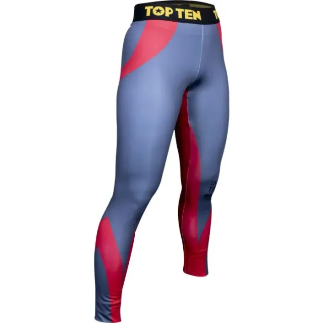 TOP TEN ITF Color Leggings allenamento elasticizzati