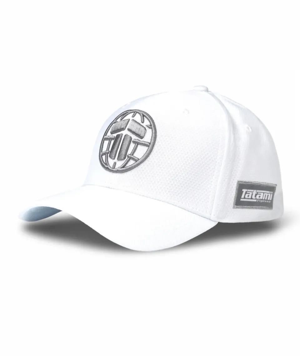 Tatami T Logo cappellino bianco grigio poliestere
