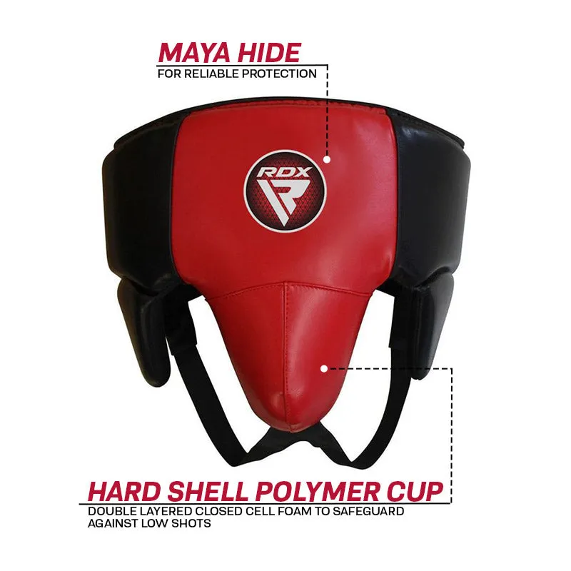 RDX R3 Conchiglia MMA Boxe Rosso Nera Taglia S