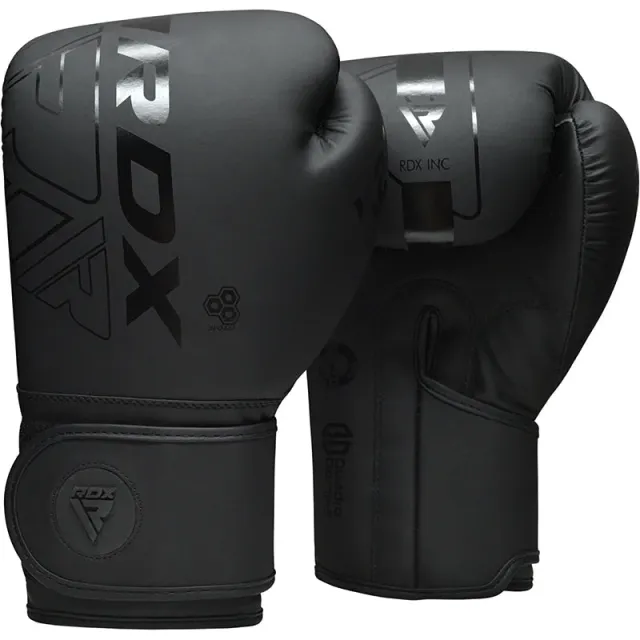 RDX F6 Kara guanti boxe neri 6 oz bimbi