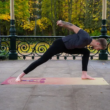 RDX Iris Tappetino Yoga PVC 6mm Rosa Antiscivolo