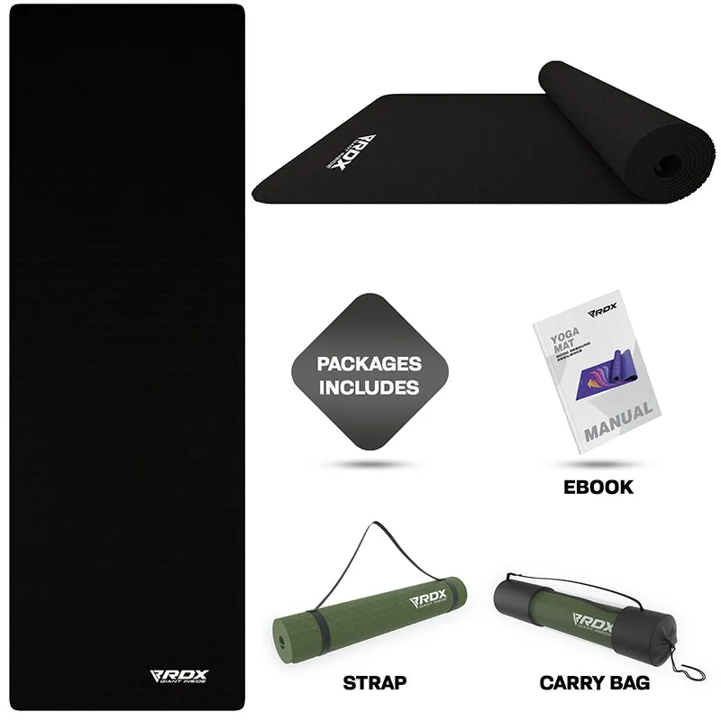 RDX YM Tappetino Yoga 6mm TPE antiscivolo